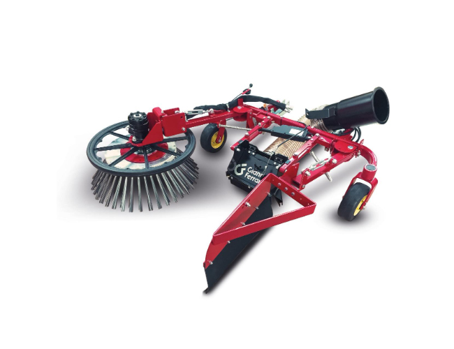 Weeding brush with collection